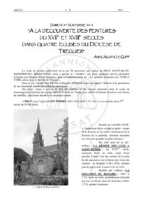 A la découverte des peintures du XVIIe et XVIIIe siècles dans 4 églises du diocèse de Tréguier | LE GOFF Agata
