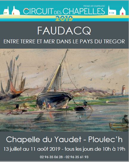 Affiche de l'exposition Faudacq à la chapelle du Yaudet