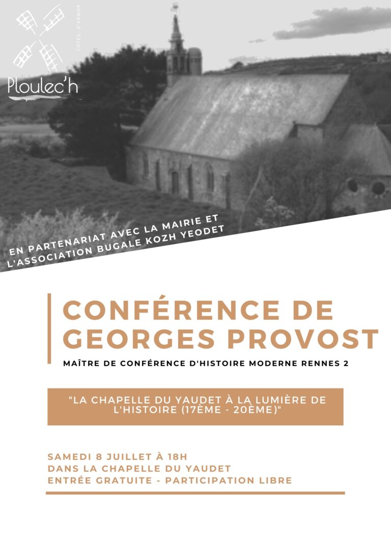 Georges Provost en conférence à la chapelle du Yaudet