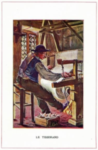 Illustration de la conférence sur la famille de tisserands Le Quellec