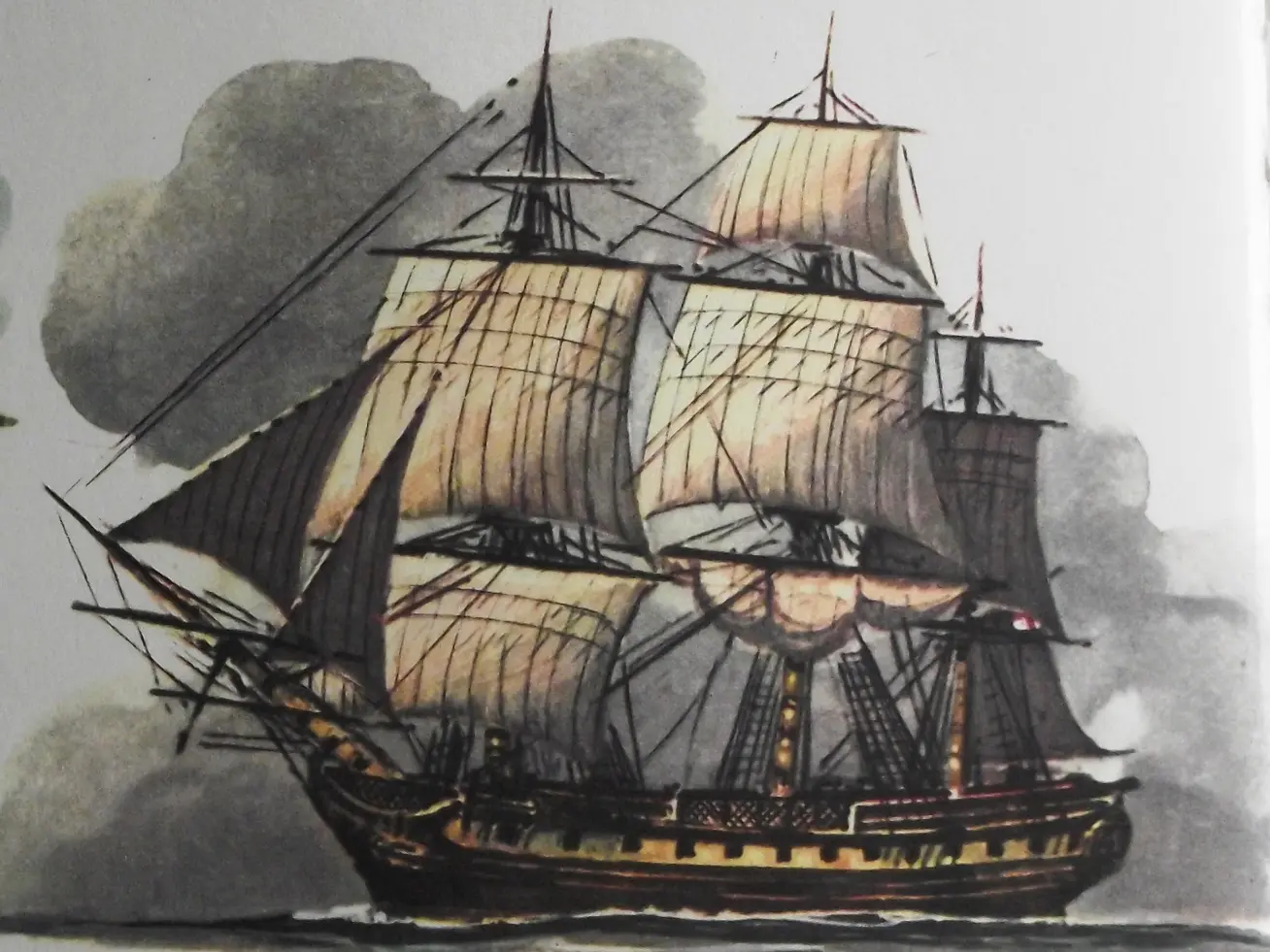 Une frégate anglaise de 1795